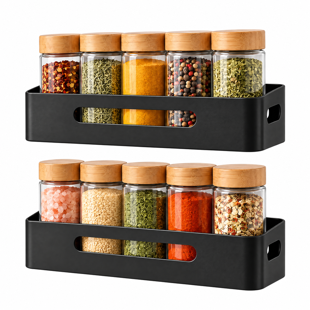 Neruak™ Magnetic Refrigerator Spice Rack Set — view 3