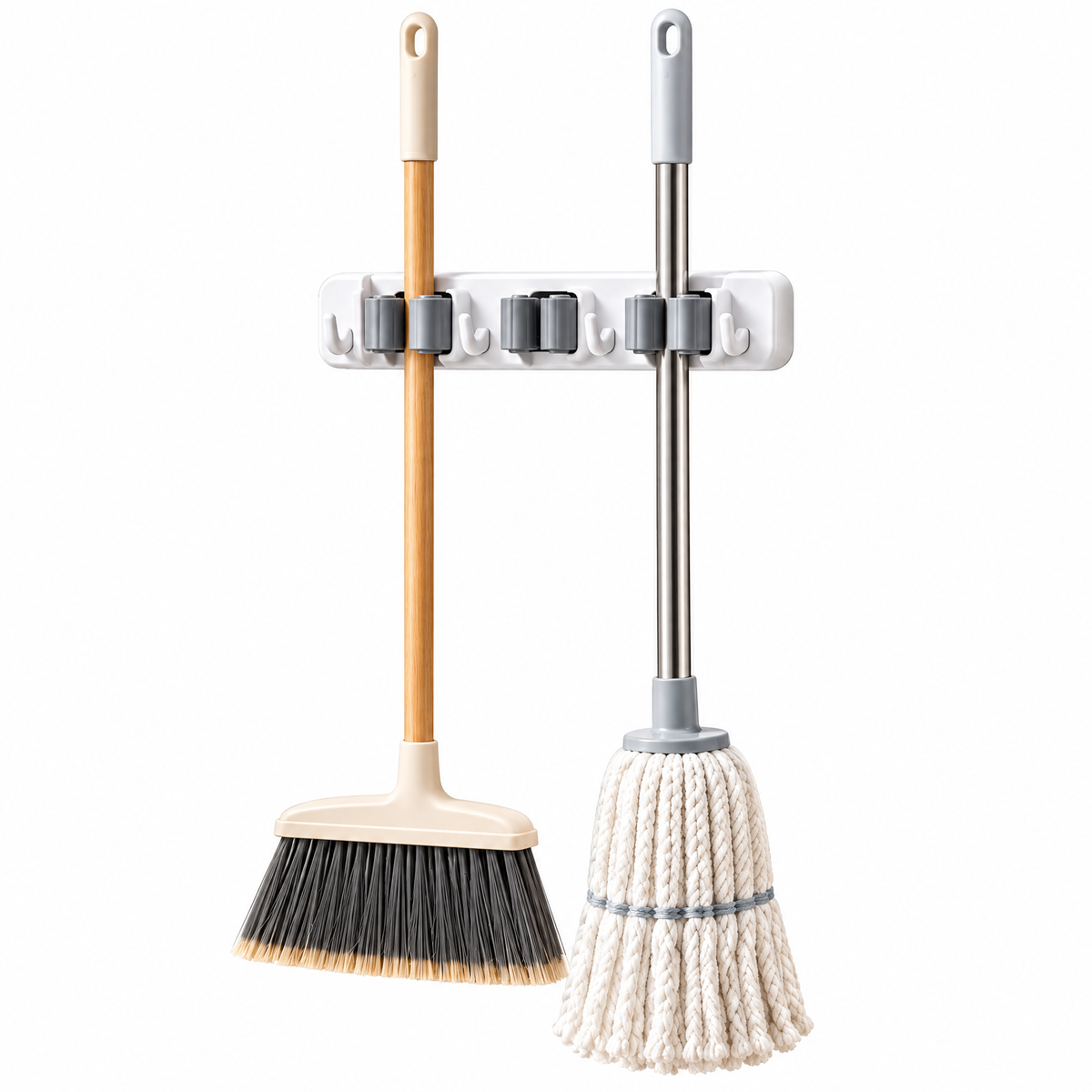 Neruak™ Wall-Mounted Broom Holder — view 2