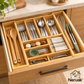 Neruak™ Expandable Bamboo Drawer Organizer — view 1