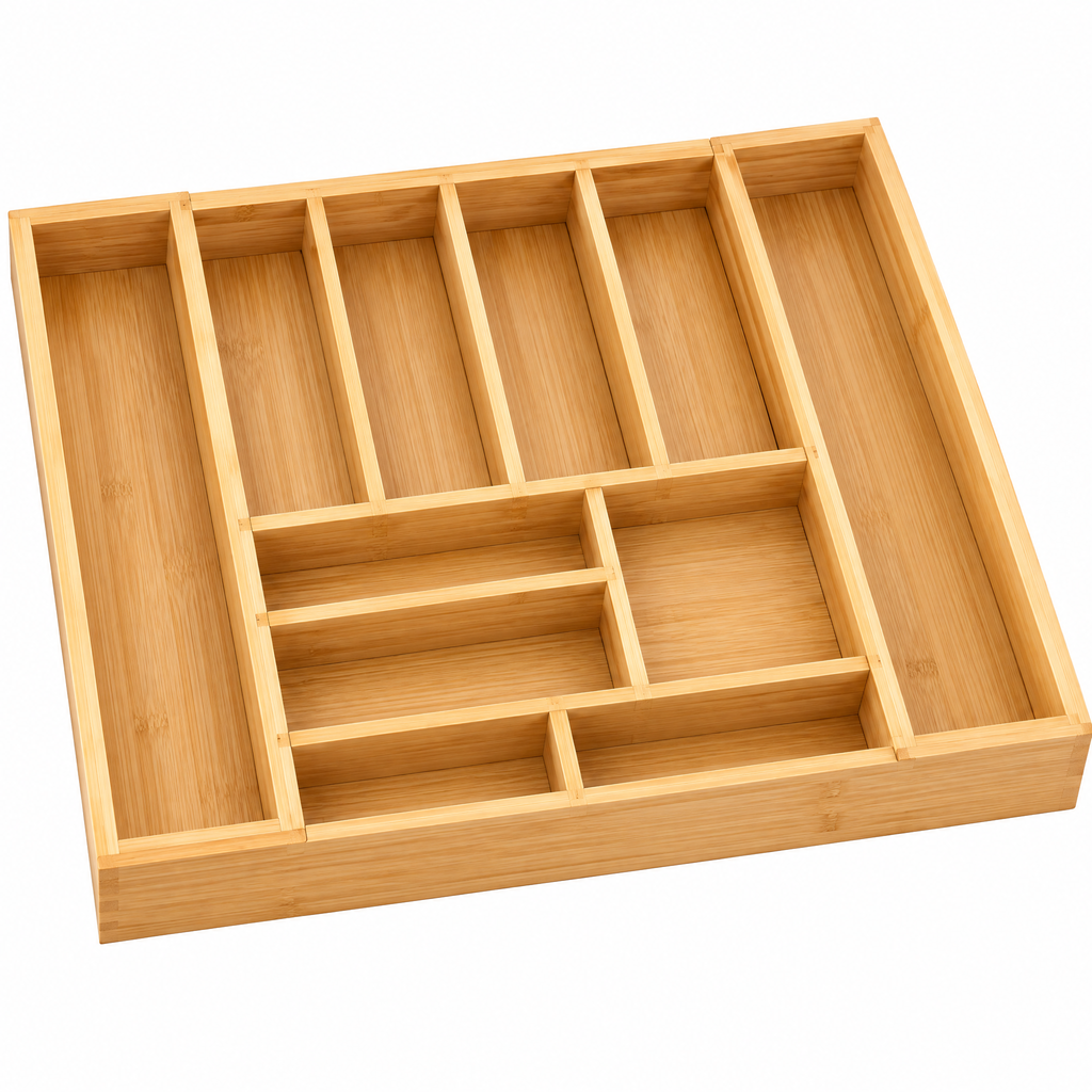 Neruak™ Expandable Bamboo Drawer Organizer — view 3