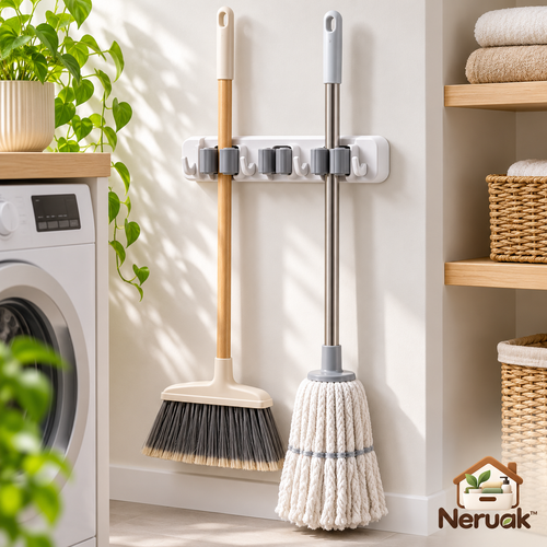 Neruak™ Wall-Mounted Broom Holder — view 1